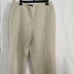 Talbots linen size 12 ankle length pant